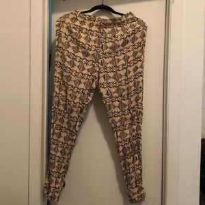 H&M Pink & Black printed pants